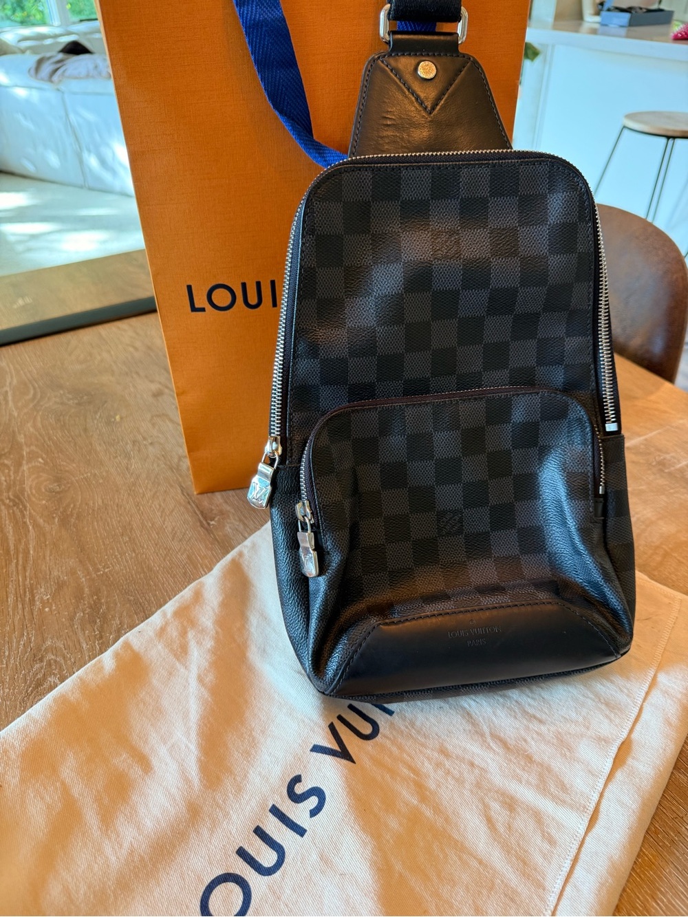 Louis Vuitton Black Damier Graphite Belt Bag - Picture 2 of 9